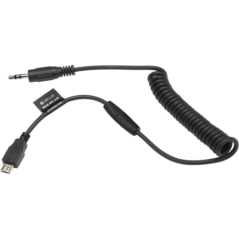 Vello 3.5mm Remote Shutter Release Cable for Fujifilm Micro-USB Cameras