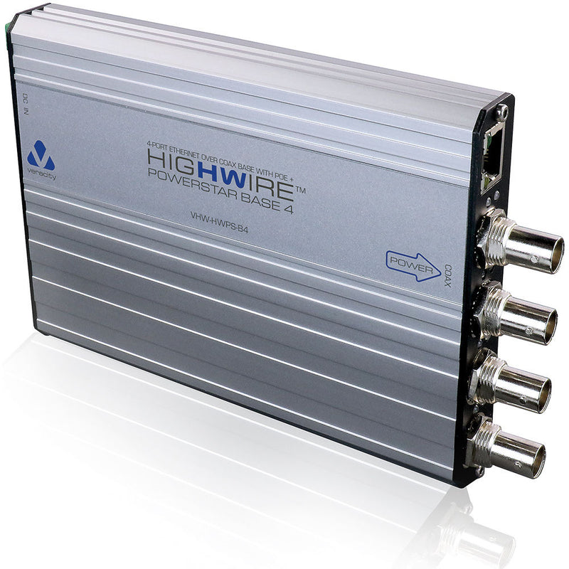 Veracity HIGHWIRE 4-Port Ethernet over Coax PowerStar Base Unit
