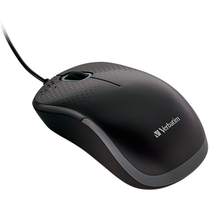 Verbatim Silent Corded Optical Mouse (Black)