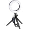 Vidpro 6" Bi-Color LED Ring Light Kit with Table-Top Tripod and Ball Head
