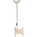 ViewZ Telescopic 3' - 8' Ceiling Mount with Length, Rotation and Tilt Adjust (White)
