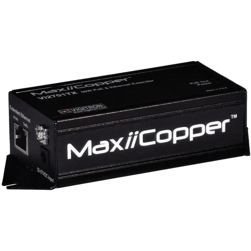 Vigitron MaxiiCopper Vi2700TX Ethernet and 60W PoE++ Extender Remote Unit