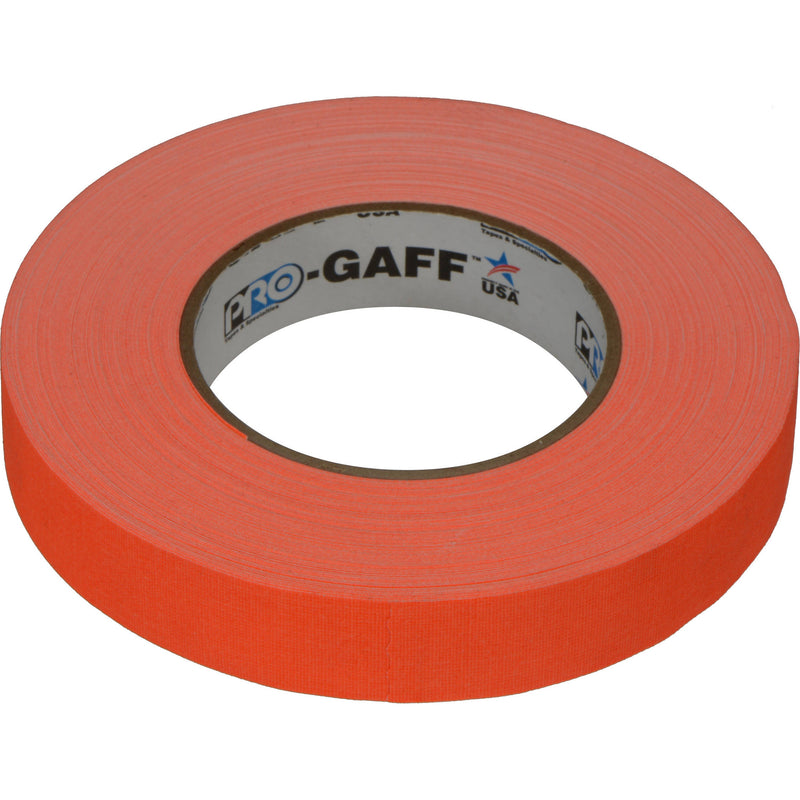 Visual Departures Gaffer Tape (Fluorescent Orange, 1" x 50 Yards)
