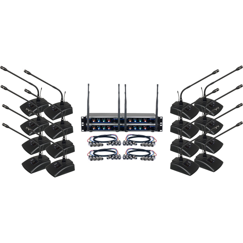 VocoPro 16-Channel UHF Digital Wireless Conference System
