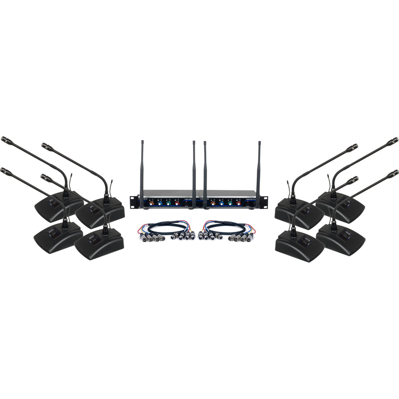 VocoPro 8-Channel UHF Digital Wireless Conference System