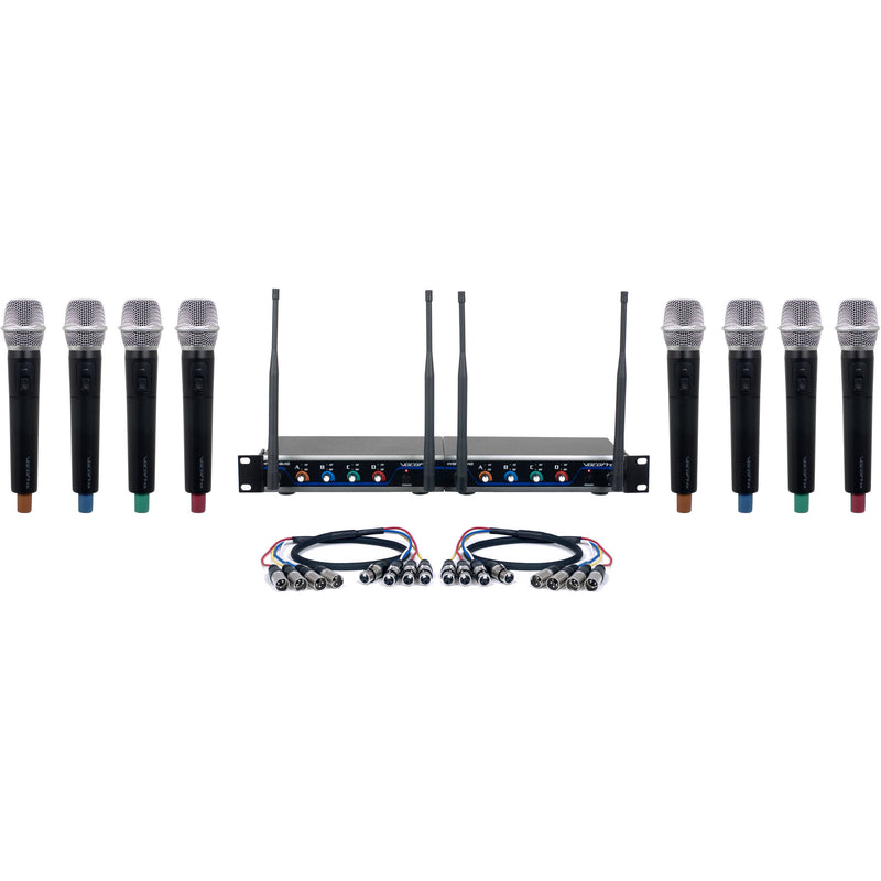 VocoPro Hybrid-Acapella-8 Eight-Channel Hybrid Wireless System with Handheld Microphones