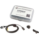 Voice Technologies VT500-ECO Omnidirectional Miniature Lavalier Microphone Economy Package (3-Pin Lemo Screw-Locking Connector, Black)