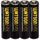 Watson MX AAA NiMH Batteries (4-Pack, 1.2V, 950mAh)