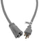 Watson AC Power Extension Cord (14 AWG, Gray, 100')
