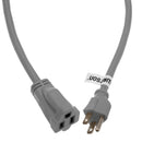 Watson AC Power Extension Cord (14 AWG, Gray, 75')