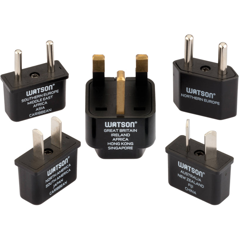 Watson Multi-Adapter Travel Plug Kit (5-Piece)