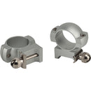 Weaver Mount Aluminum Ring Pair (1" Main-Tube, High, Matte Black)