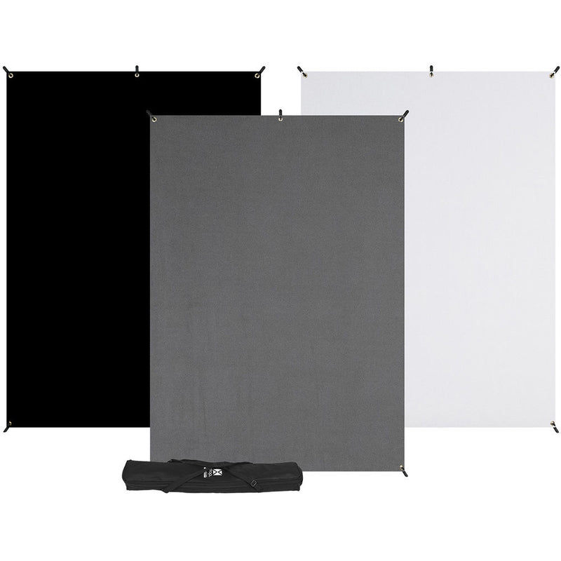 Westcott X-Drop 3-Pack Backdrop Kit (5 x 7')