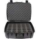 Williams Sound Large Water Resist CarryCase,35 Slot Foam Insert f/PPA T46 Transmitter,FM,IR,Loop BodyPack Receivers