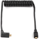 Wooden Camera WC Coiled Right-Angle Micro HDMI to Micro HDMI Cable (12")