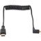 Wooden Camera WC Coiled Right-Angle Micro HDMI to Full HDMI Cable (12")