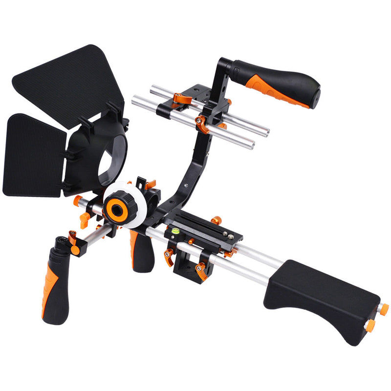 YELANGU Shooting Bracket for DSLR & Video Cameras (Orange)