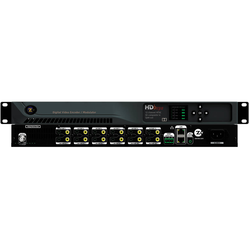 ZeeVee HDbridge 2312 12-Channel Audio/Video to HD Digital Encoder QAM Modulator